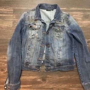 Ana Denim jacket medium wash studded
